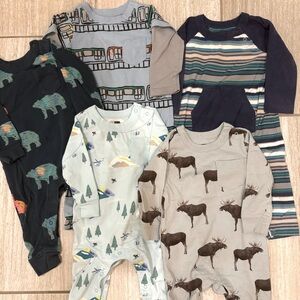 Tea Collection Romper Bundle Size 6-9 Months